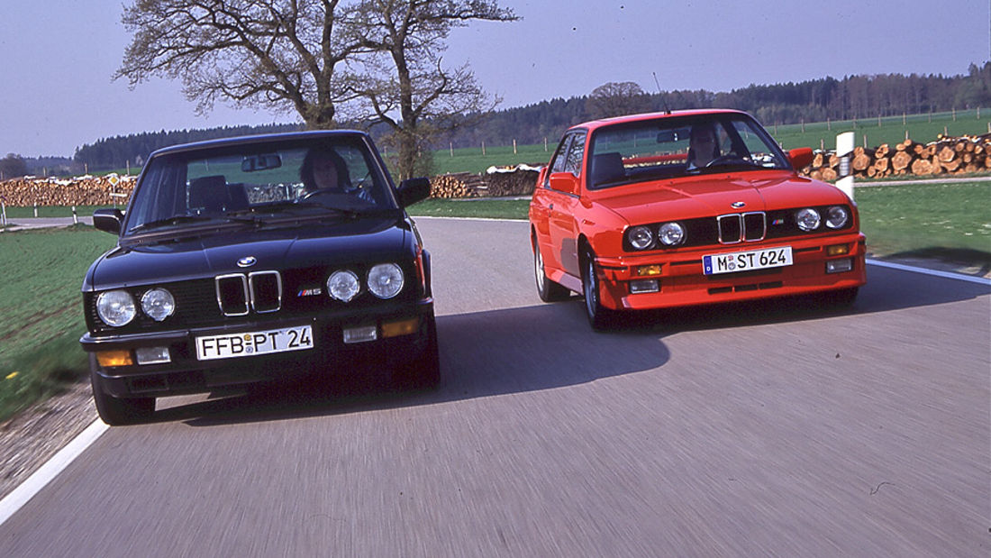 BMW M3 (E30) and M5 (E28) in the driving report - the first M models