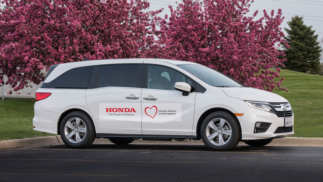 Honda Odyssey with Corona protection through positive pressure cabin