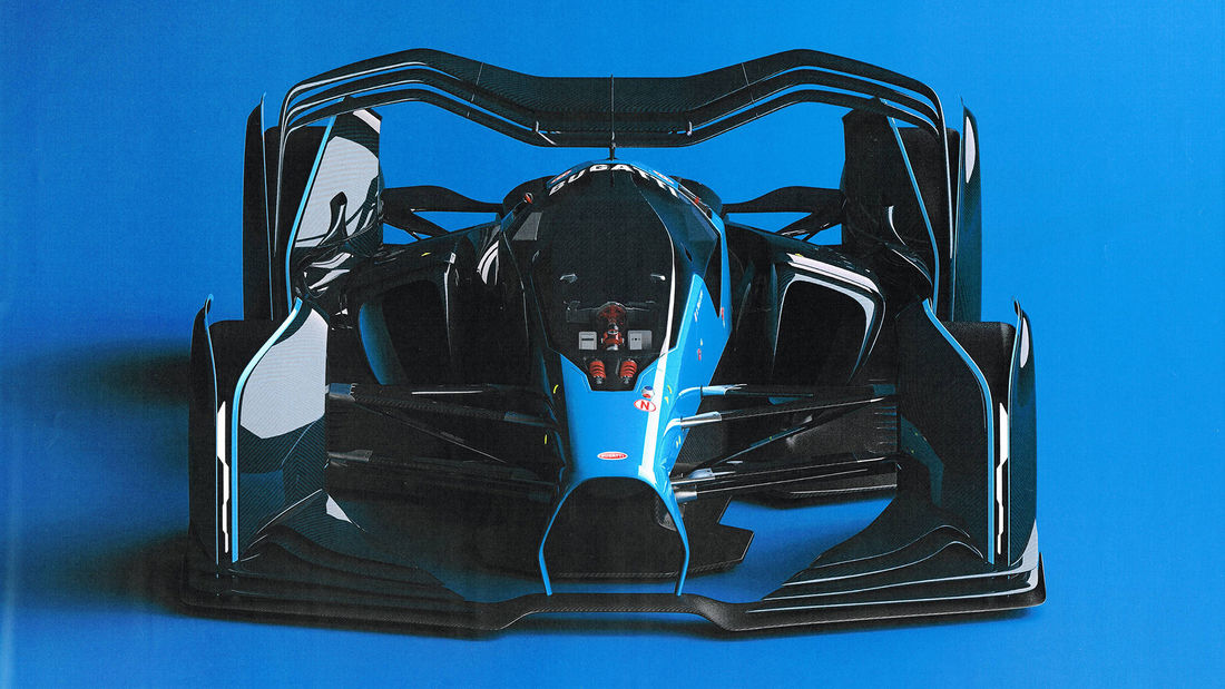 Bugatti Formula 1 Concept: F1 racer with a horseshoe grill